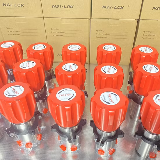 Nai-Lok Pressure Reducing Valve System for Nitrogen Gas Transfer Pipe Line Compression Gas Sampling System Nitrogen Gas Pressure Regulator