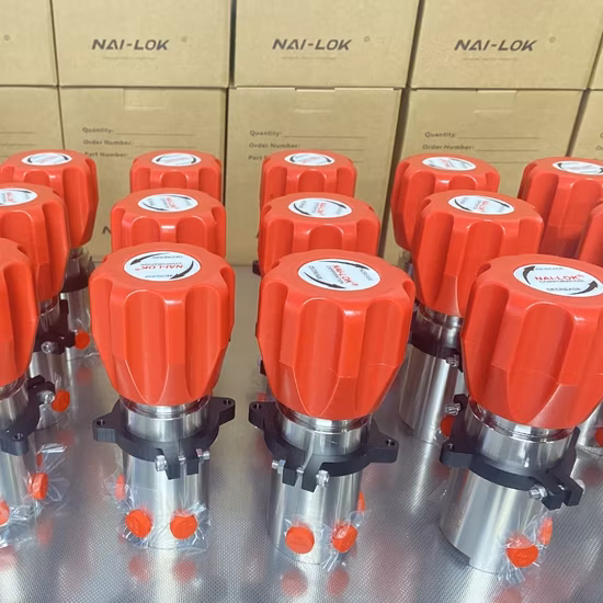 Nai-Lok Pressure Reducing Valve System for Nitrogen Gas Transfer Pipe Line Compression Gas Sampling System Nitrogen Gas Pressure Regulator